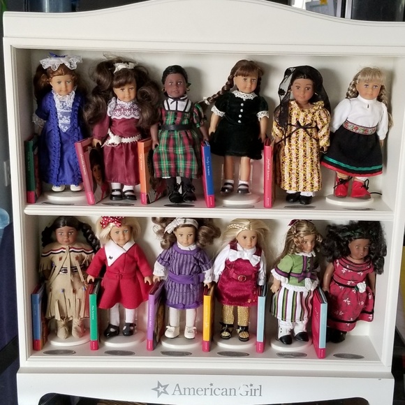 american girl mini doll display shelf